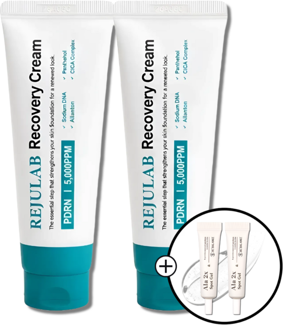 리쥬랩 리커버리 시카 PDRN 크림 + 비밸런스 알라 트러블 스팟젤 증정, 2개, 50ml