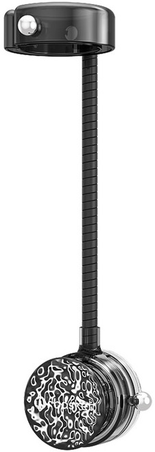 BDYP 핸즈프리 각도조절 무타공 헤어드라이기 거치대, 1개, 블랙