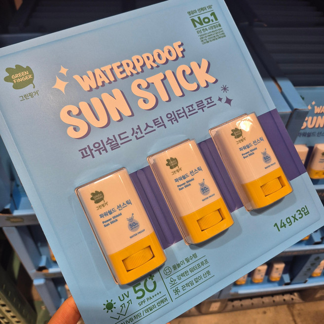 New25년12월 제조/최신상 그린핑거 키즈 선케어 선스틱 14g x 3, 1세트