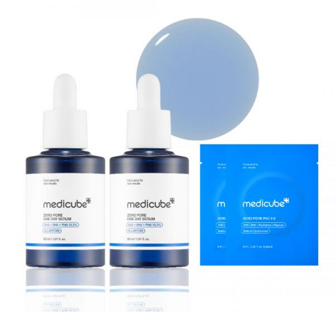 메디큐브 제로 모공 원데이 펩타이드 세럼 30ml 2개 204749, 원데이세럼2개 (+패드4매증정)