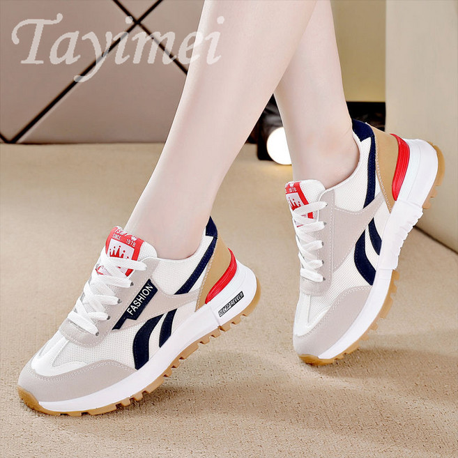 여성 운동화 봄여름 신발 통풍 메쉬 워킹화 발편한 여행용 스니커즈 여성런닝화