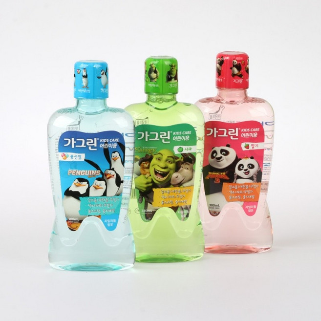 가그린 어린이용 380ml 딸기 사과, 1개