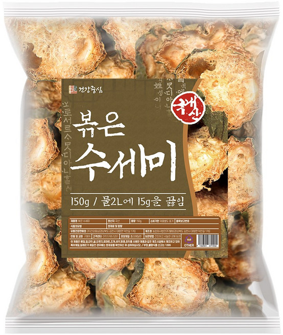 건강중심 국산 볶은 수세미 150g, 1개