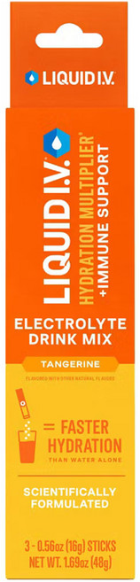 電解質沖泡粉隨身包 橘子味 3條入, 1個, 48g