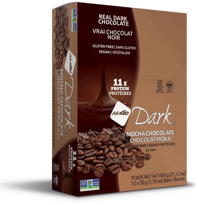 누고 바 박스 다크 모카 초콜릿 12개 Nugo Chocolate Mocha Bar Case 1.76 Oz, 1.76 Ounce (Pack of 1), 1개 - 쿠팡