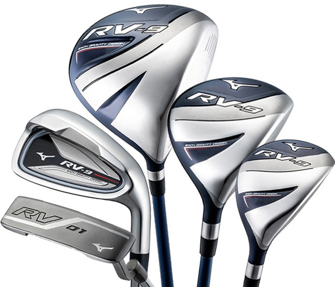[한국미즈노정품] 미즈노 RV-9 남성 풀세트 (1W 5W 4U 5~PW SW PT) (11PCS) GF, S강도
