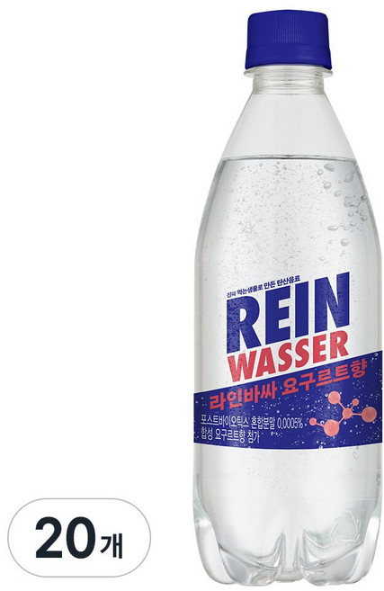 라인바싸 탄산수 PET500ml 40입 요구르트향, 20개, 500ml