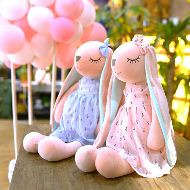 키즈브릭스 부드러운 토끼 인형, 핑크