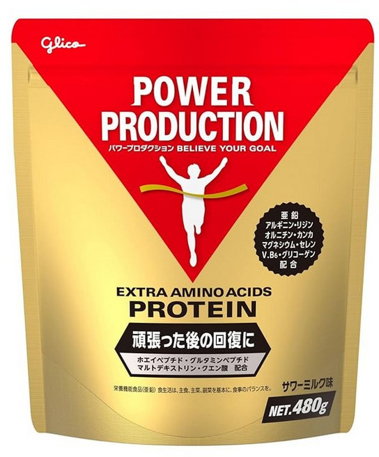 영양기능식품 글리코 엑스트라 아미노애시드단백질 사워밀크맛 480g 사용 기준 약 12끼분 파워 프로덕션 아연아르기닌 리신쿠엔산 오르니틴칸카 나이아신 판토텐산 마그네슘 셀레늄 비타민, 1개