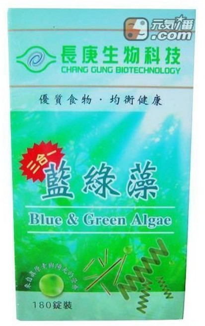 長庚生物科技 藍綠藻 螺旋藻 180錠裝, 1個