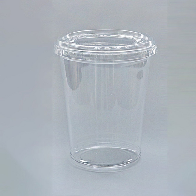 [BR] 32온스 과일 푸딩컵 용기+평 뚜껑 (DC32S/1000ml/투명) 500개 세트