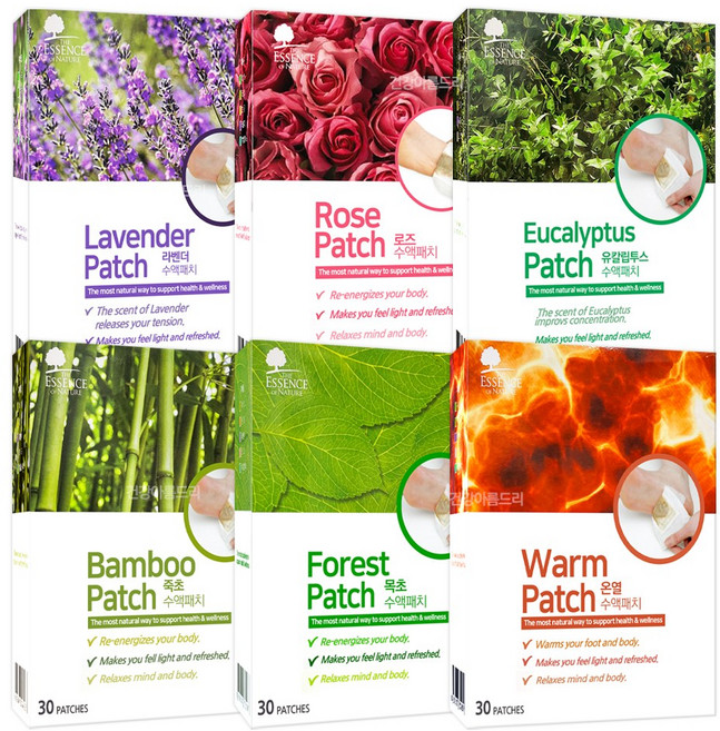 에센스네이쳐 아로마 수액패치 30매 + 2매 발바닥 발패치, 로즈, 1개