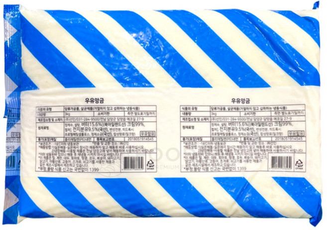 7098. 우유앙금 - 선인3kgg [하절기 아이스박스 무료], 1개, 3kg