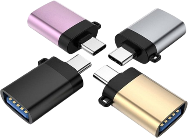 WEET【轉接頭】Type-C轉USB3.0轉接頭 OTG轉接頭 Type-C配件 適用i15/16/17及C口設備, 1個, Type-C轉USB3.0轉接頭 黑色