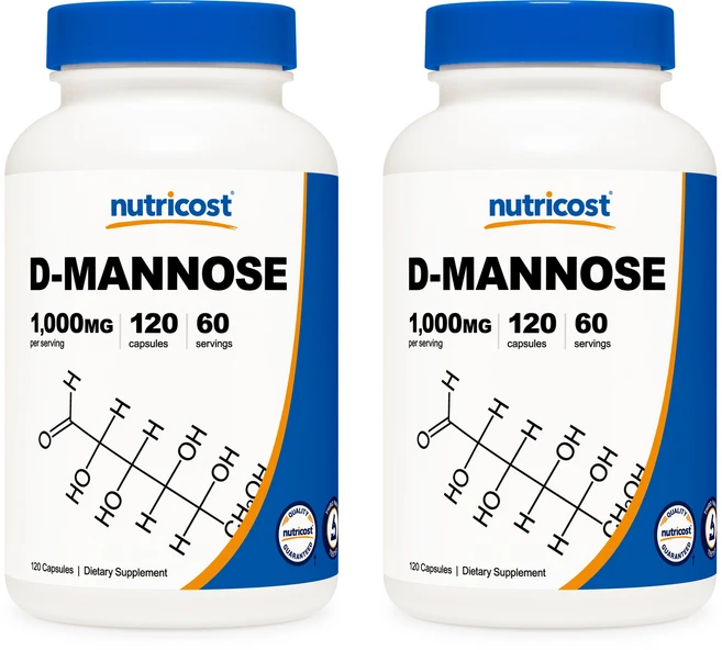 뉴트리코스트 D-마노스 1000mg 120캡슐 2개, 120정 - 쿠팡