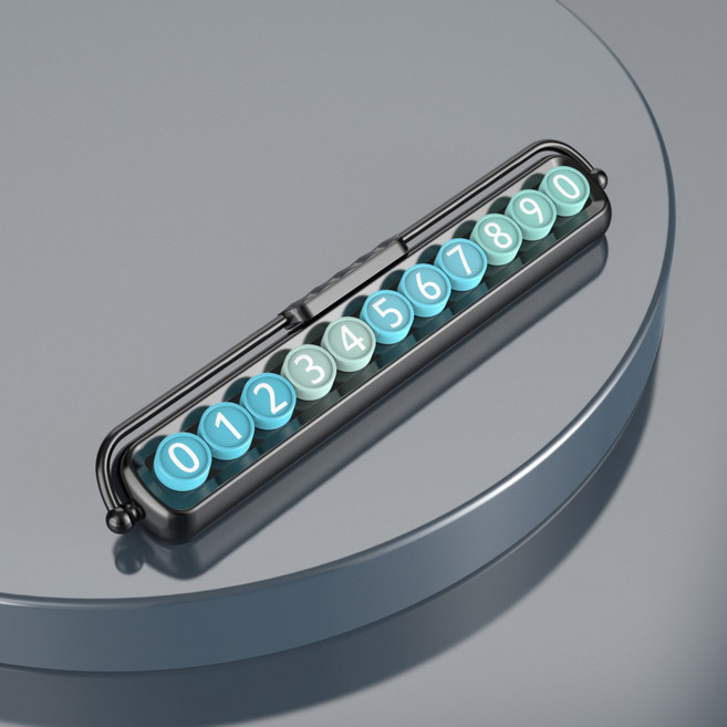 라앤모 파스텔 키보드 주차번호판 차량용 전화번호판, 다크그린, 1개