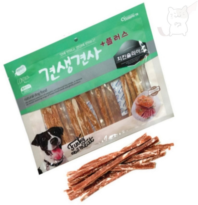 서지스토어 견생견사 플러스 치킨 슬라이스 300g 강아지영양간식