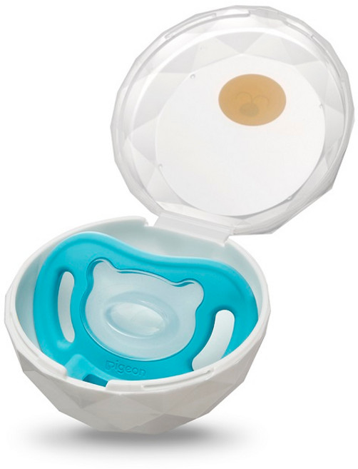 Soft Buddy 全矽膠安撫奶嘴 幼齒小舖台灣公司貨 馬卡龍色系, 1個, 貝親_安撫奶嘴收納盒