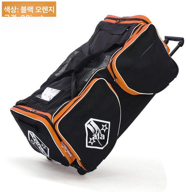 아이스하키 가방 보호백 대용량 캐리어 장비 백팩 훈련 스탠딩, 1개, 4. 핀란드 TACKLA 블랙오렌지 36 성인용