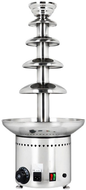 5층 초콜릿 분수 기계 업소 뷔페 폭포 스텐 퐁듀 머신, 1개