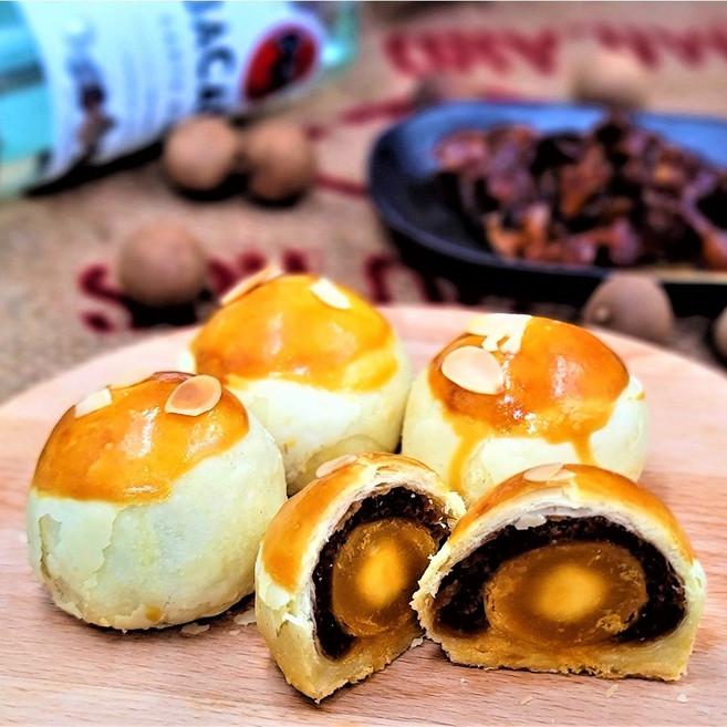新復珍 芋頭蛋黃酥禮盒, 1個, 9入酒釀桂圓蛋黃酥