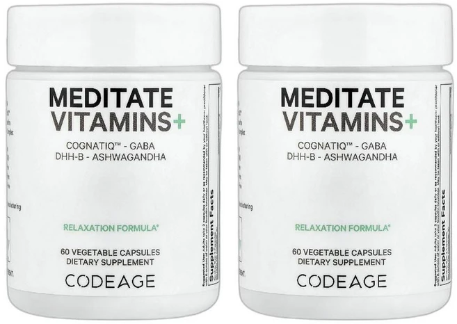 코드에이지 Meditate Vitamins+ 캡슐 60정 2개 - 쿠팡