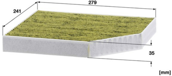 MANN FILTER FP2450 AUDI A4L A5 Q5 PORSCHE 용 생물 기능성 캐빈 필터 효율적으로 입자 필터링 8K0819439A, 01 1 Piece