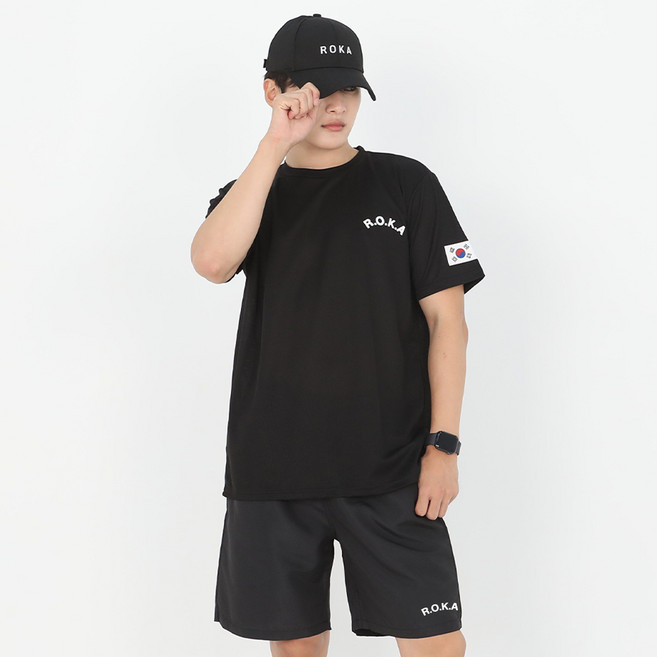 남녀공용 ROKA 로카 반팔 반바지 세트