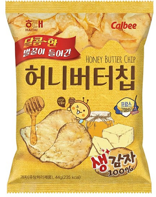 해태 허니버터칩, 44g, 1개