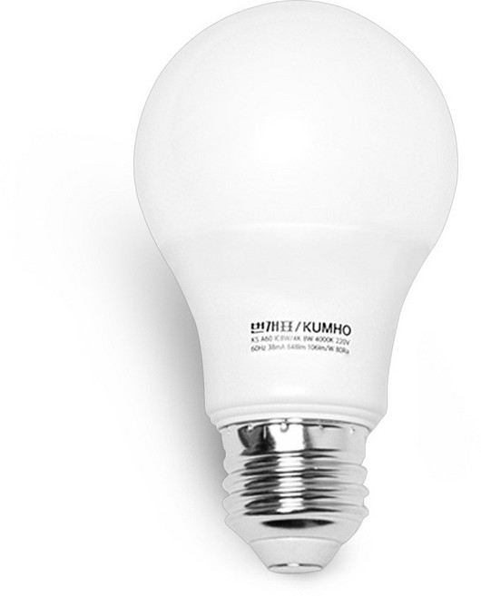 번개표 LED 전구 12W 화이트, 주광색, 1개