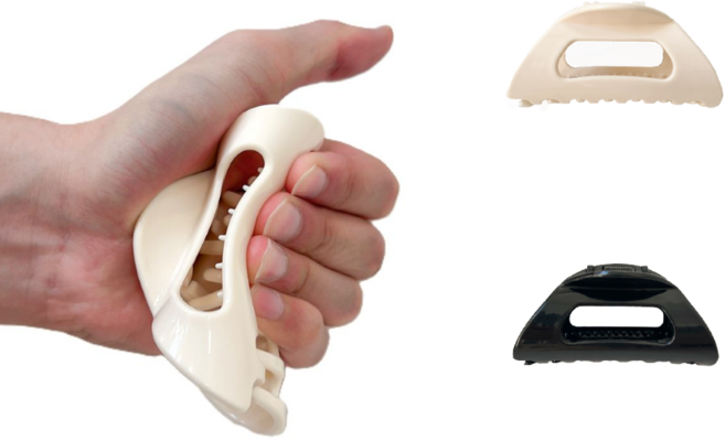 헤어 클립 상어 클립 부드러운 흑백 세트 1+1