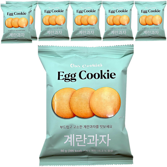 신흥 계란과자, 80g, 7개