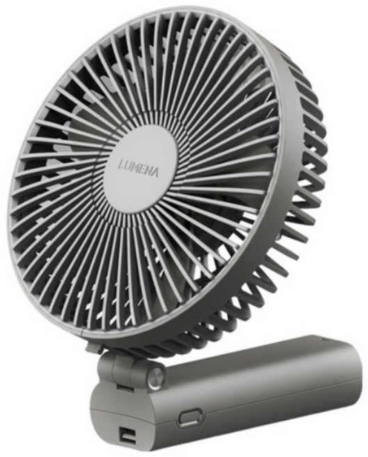 루메나 폴더블 휴대용 선풍기, FAN PRO MAX, 다크그레이