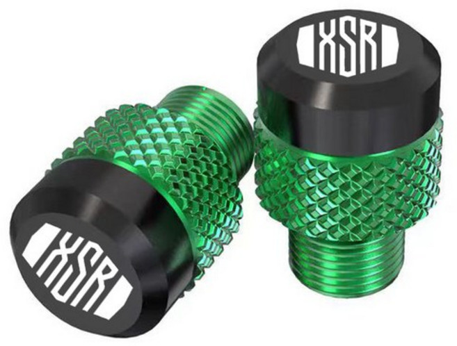 YAMAHA XSR700 로고 오토바이 M10*1.25 알루미늄 나사 볼트 미러 구멍 플러그 캡, 05 green