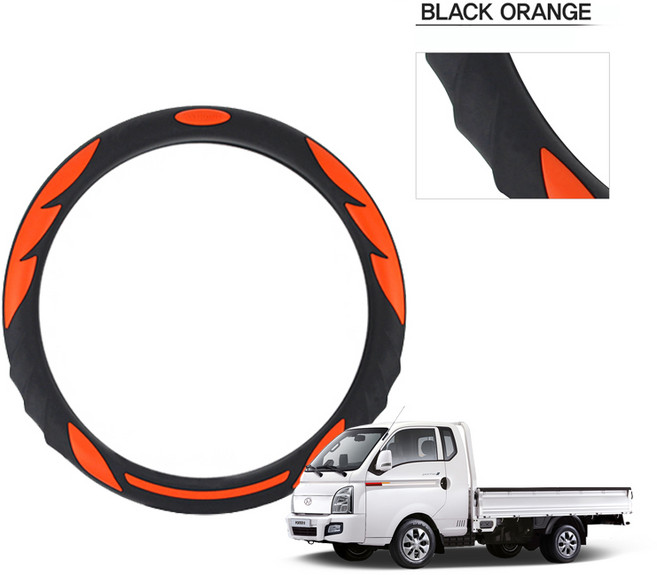 딜온 프리미엄 실리콘 올시즌 논슬립 핸들커버 원형 D컷 더블D컷 적용가능, 포터2 오렌지