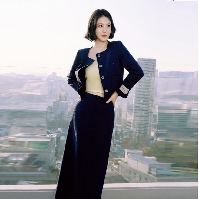 [백화점 정품] 잇미샤 스트라이프 스퀘어 자켓ITQ3WJK890-EMA