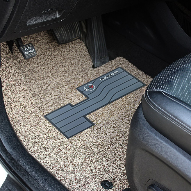 LEVER 기아 셀토스 / 더뉴셀토스 (가솔린) 실리콘 발판 코일매트 운전석 프리미엄 확장형, 브라운, 159 셀토스('19~) 운전석_엣지X