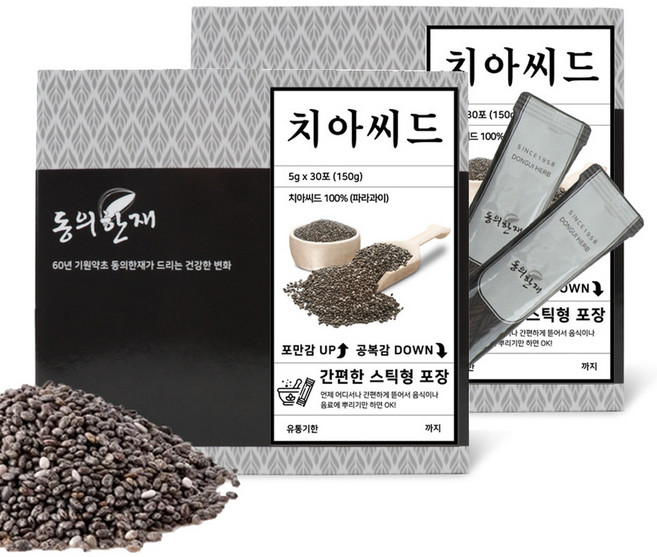 동의한재 간편한 스틱형 치아씨드, 150g, 2박스