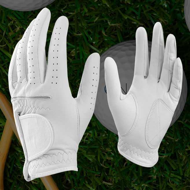 온마인(OnMine) 마인 남성용 올양피 골프장갑 왼손착용, 화이트, 3개