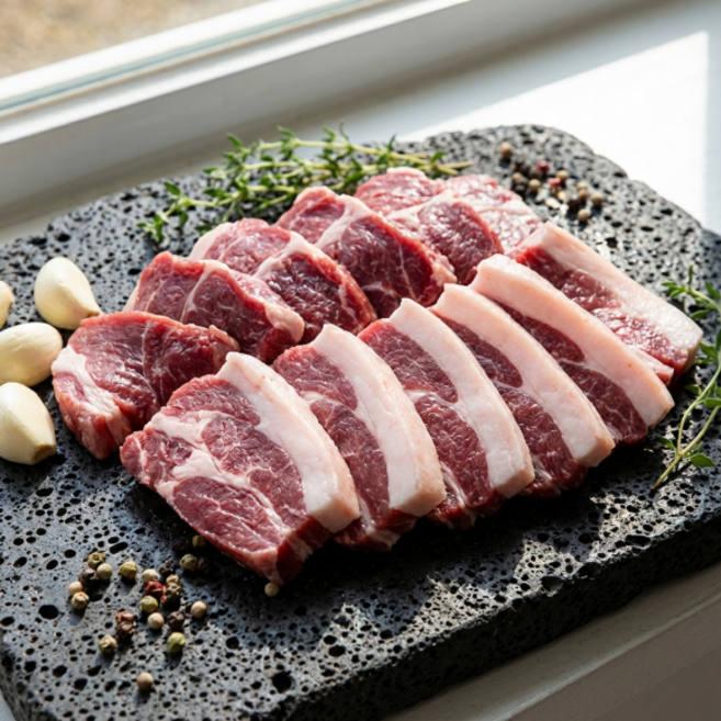 허리케인마트 산지직송 제주 흑돼지 꼬들살, 2개, 200g