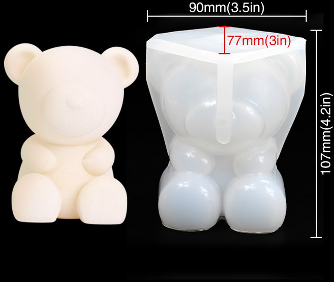 케이크 캔들 양초 몰드 실리콘 초콜릿 실리콘틀 홈메이드 모양 사과 크리스마스 쿠키 푸딩, 하트 SCD 292, 1개
