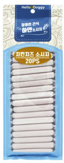 헬로도기 참좋은간식 하얀소시지 강아지간식, 1개