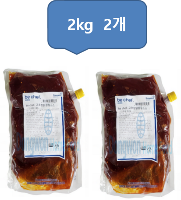 동원홈푸드 고추장닭강정소스, 2개, 2kg