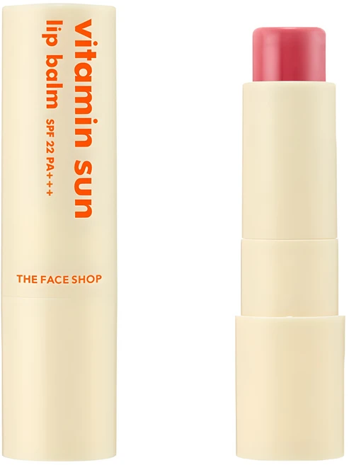 더페이스샵 비타민 선 립밤, 핑크, 3.9g, 1개 - 쿠팡