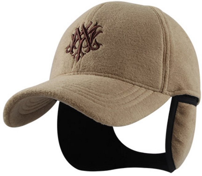 MQUM 빅사이즈 등산 방한모자 남성 방한귀마개 이어머프캡, 베이지