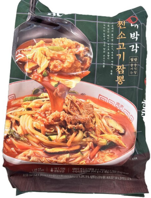 피코크 대박각 찐소고기 짬뽕, 1개, 1.28kg