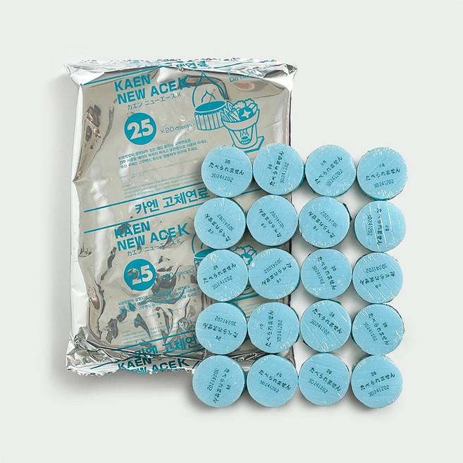 [레스토] 카엔고체연료 캠핑 알콜 착화제 불쏘시개 미니화로 연료, 1세트, 25g