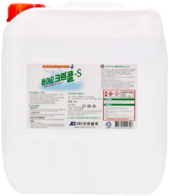 진로발효 바이오크린콜S 18L식품첨가물 살균제 소독제, 1개, 18L
