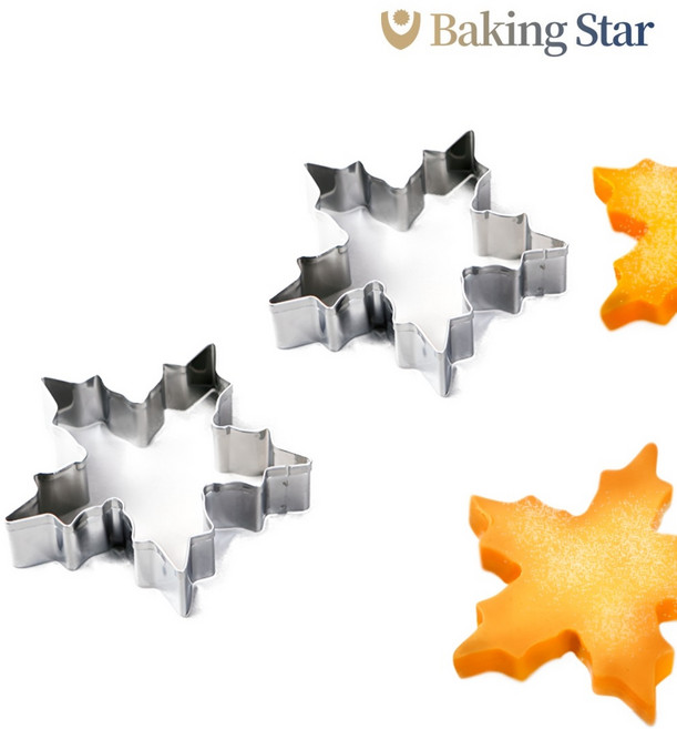 쿠킹플러스 스텐 눈꽃 쿠키커터 아이싱 쿠키틀 쿠키만들기, 진저맨(cph-01), 1개