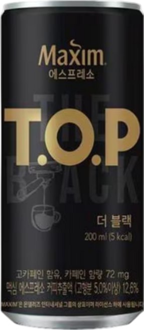 티오피 맥심 더 블랙 커피, 200ml, 30개